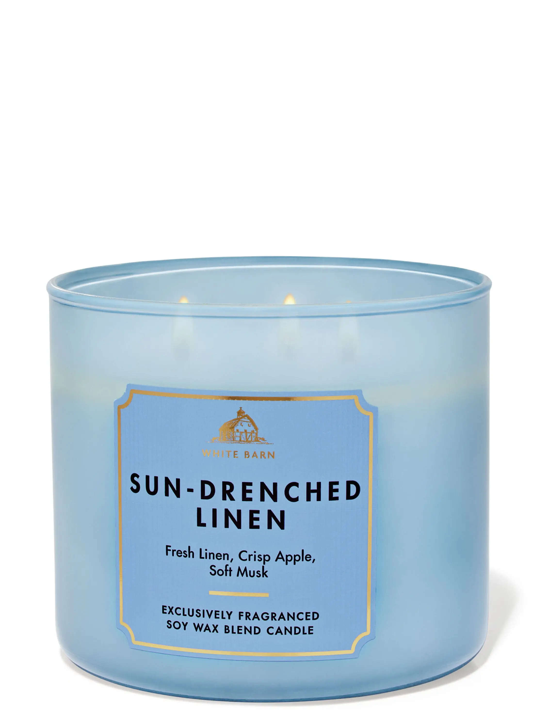 Sun-Drenched Linen 3-Wick Candle - Image 2