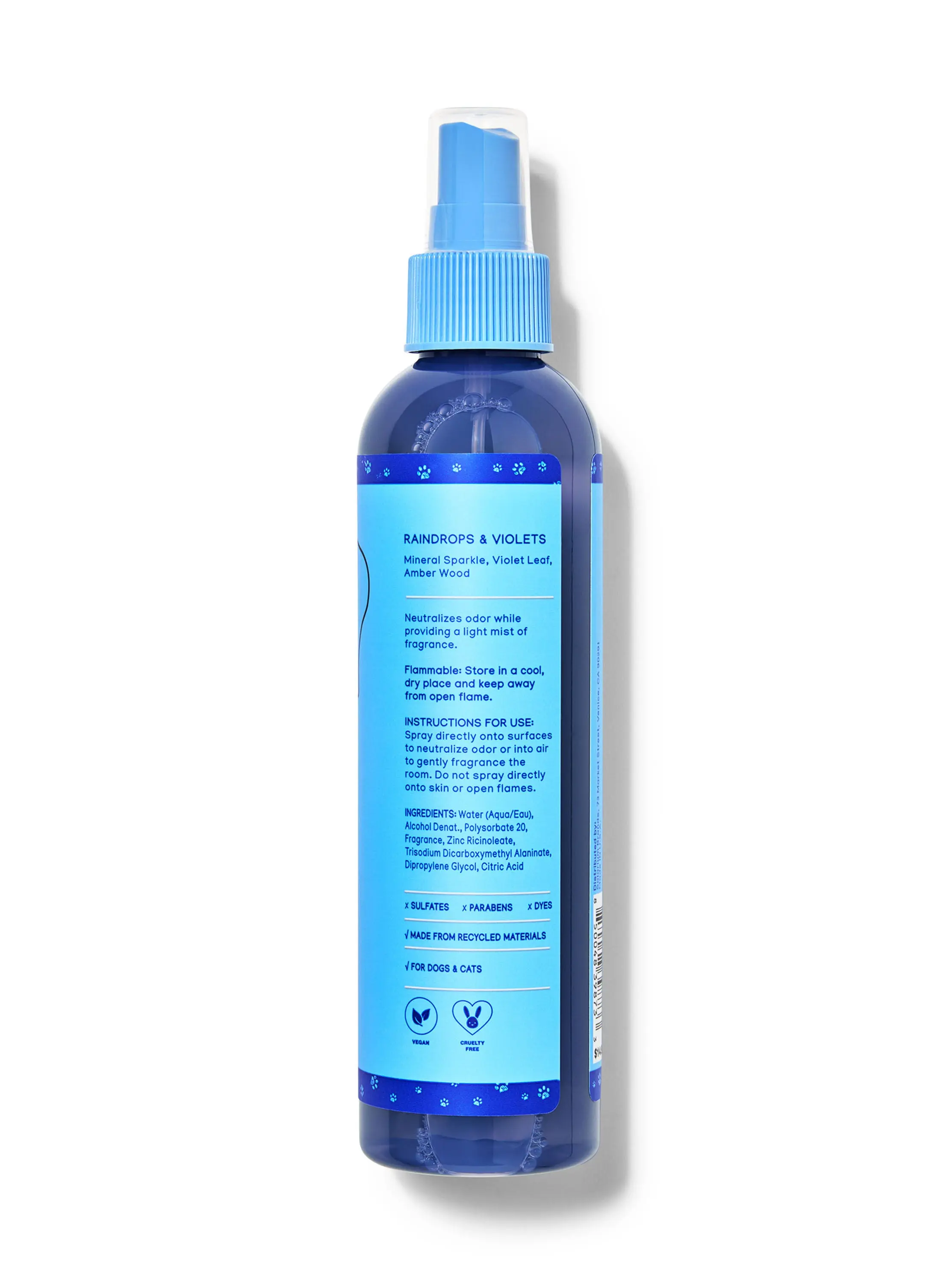 Raindrops & Violet Deodorizing Air & Fabric Spray - Image 2